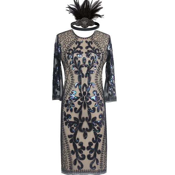 casual dresses ladies 20s 1920s green roaring flapper costume black sequin gatsby fancy dress, Black;gray
casual dresses ladies 20s 1920s green roaring flapper costume black sequin gatsby fancy dress, Black;gray