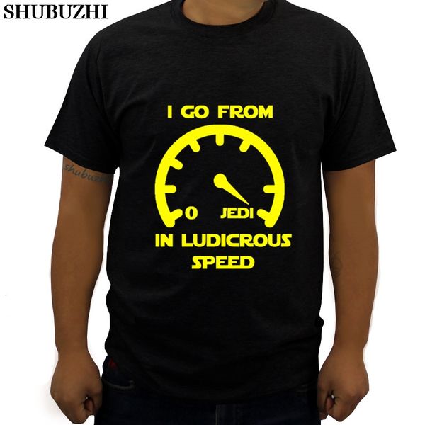 jedi - i go from jedi in ludicrous men's t-shirt summer luxury shubuzhi brand t-shirt new men 3d tshirt euro size