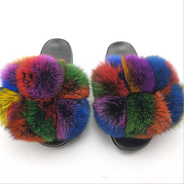 furry slippers house summer fluffy slides for women real fur sandals ladies luxury fashion female fur shoes with pompom indoor, Black
furry slippers house summer fluffy slides for women real fur sandals ladies luxury fashion female fur shoes with pompom indoor, Black