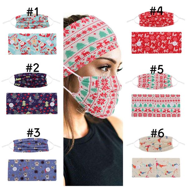 fashion face mask holder headbands with button hairbands facemasks christmas printed masks women elastic hair bands 2pcs/set dhl d9207, Black;white 
fashion face mask holder headbands with button hairbands facemasks christmas printed masks women elastic hair bands 2pcs/set dhl d9207, Black;white