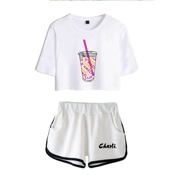 women's tracksuits 2021 fashion shorts + t-shirt two-piece summer design print ice coffee splash ladies casual suit, Gray
women's tracksuits 2021 fashion shorts + t-shirt two-piece summer design print ice coffee splash ladies casual suit, Gray