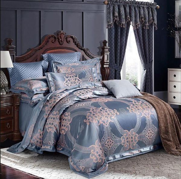 european style jacquard silk bedding set king size satin quilt/duvet cover bed sheet linen cotton bedclothes home textile
european style jacquard silk bedding set king size satin quilt/duvet cover bed sheet linen cotton bedclothes home textile