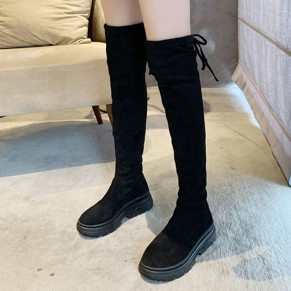 rimocy 2020 black women over the knee boots winter chunky platform warm thigh high boots woman lace up wedges shoes ladies
rimocy 2020 black women over the knee boots winter chunky platform warm thigh high boots woman lace up wedges shoes ladies