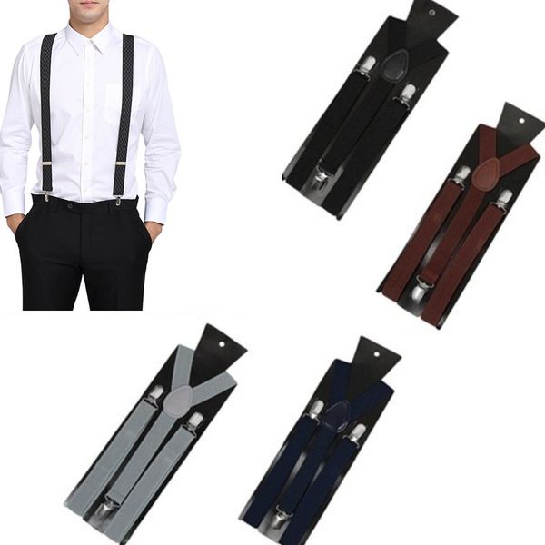 suspenders fashion women men clip on braces elastic slim suspender y back male pants, Black;white
suspenders fashion women men clip on braces elastic slim suspender y back male pants, Black;white