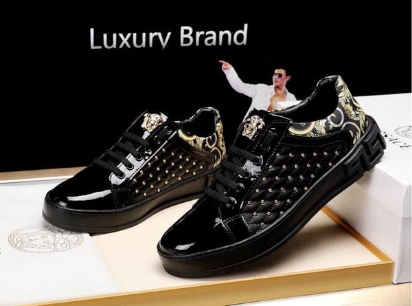 2021b luxury limited edition medusa print casual casual sneakers ,fashionable wild outdoor men 's shoes ,size :38 -45, Black 
2021b luxury limited edition medusa print casual casual sneakers ,fashionable wild outdoor men 's shoes ,size :38 -45, Black