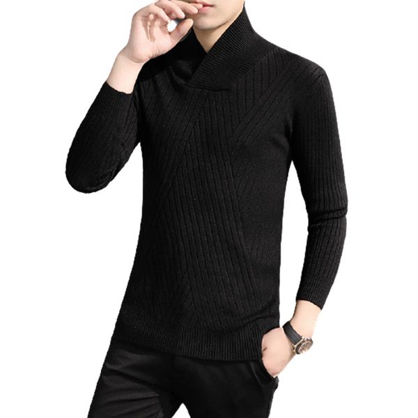 men's sweaters 2021 fashion pullovers men casual knitted striped sweater slim fit male streetwear harajuku, White;black
men's sweaters 2021 fashion pullovers men casual knitted striped sweater slim fit male streetwear harajuku, White;black