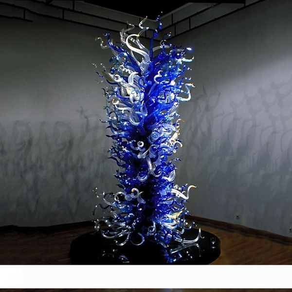 Customized Colored Blown Glass Sculpture Villa And L Decor Glass Floor Lamps Modern Art Glass Sculpture