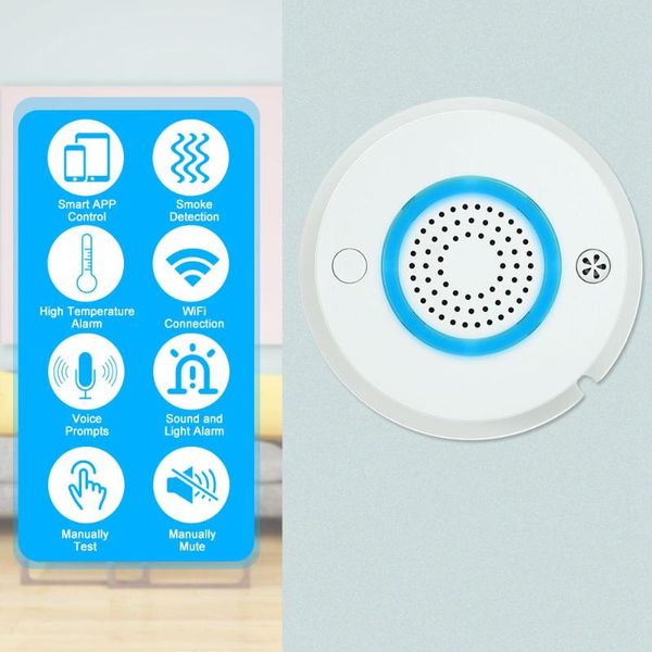 смарт wifi + app пожар дыма датчик температуры беспроводный дымовой температуры системы сигнализации детектор home security, Black;white
смарт wifi + app пожар дыма датчик температуры беспроводный дымовой температуры системы сигнализации детектор home security, Black;white