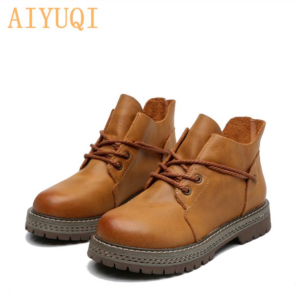 2020 autumn new female ladies shoes boots retro lace up cow genuine leather casual, Black
2020 autumn new female ladies shoes boots retro lace up cow genuine leather casual, Black