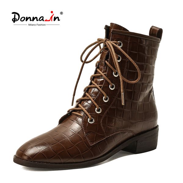 donna-in 2020 new style winter black boots square low heel lace up flat genuine leather ankle boots fashion zipper women
donna-in 2020 new style winter black boots square low heel lace up flat genuine leather ankle boots fashion zipper women
