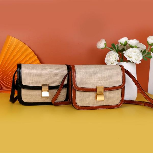 Arc de Triomphe bean bag leather canvas shoulder messenger bag 2020 female bag small square beige caramel color black to fight
Arc de Triomphe bean bag leather canvas shoulder messenger bag 2020 female bag small square beige caramel color black to fight