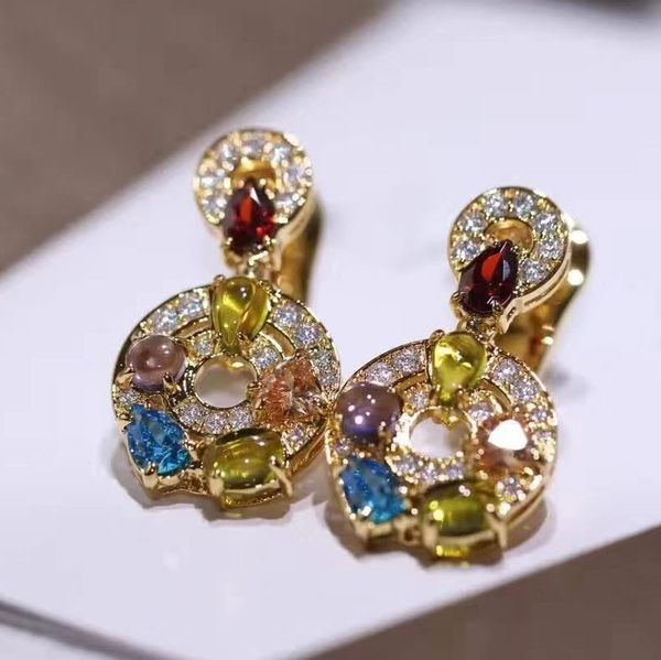 colored natural stone cz diamond round circle earrings 18k white/rose/yellow gold plated women party jewe, Golden
colored natural stone cz diamond round circle earrings 18k white/rose/yellow gold plated women party jewe, Golden