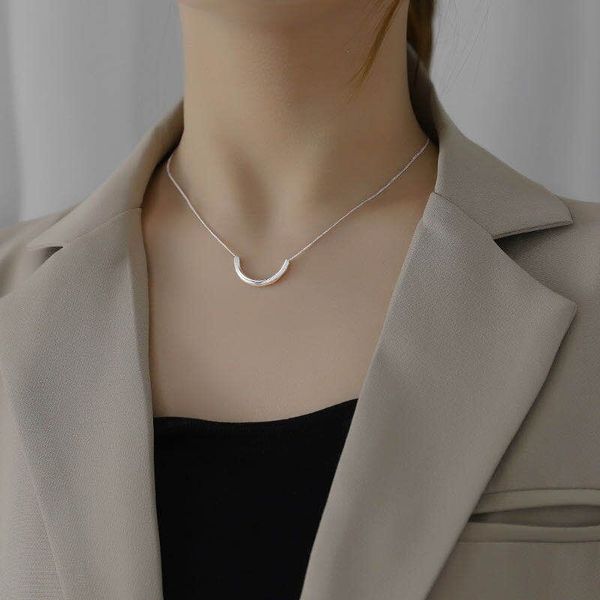 pjx fashion u-shaped necklace round tube electroplate personality versatile generous choker for friends and lovers, Silver
pjx fashion u-shaped necklace round tube electroplate personality versatile generous choker for friends and lovers, Silver