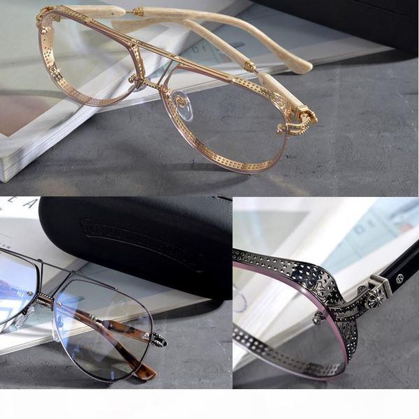 chrome brand optical frame glasses men women eyeglasses frames fashion personality spectacle frames myopia eyewear with original box, Silver
chrome brand optical frame glasses men women eyeglasses frames fashion personality spectacle frames myopia eyewear with original box, Silver