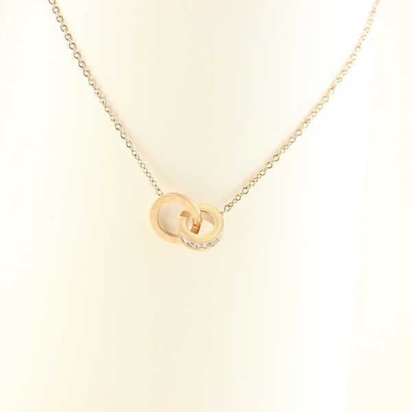 2020 new ins contracted temperament 18 k rose gold chain necklace female clavicle niche design feeling mosaic gold double loop dk3, Silver 
2020 new ins contracted temperament 18 k rose gold chain necklace female clavicle niche design feeling mosaic gold double loop dk3, Silver
