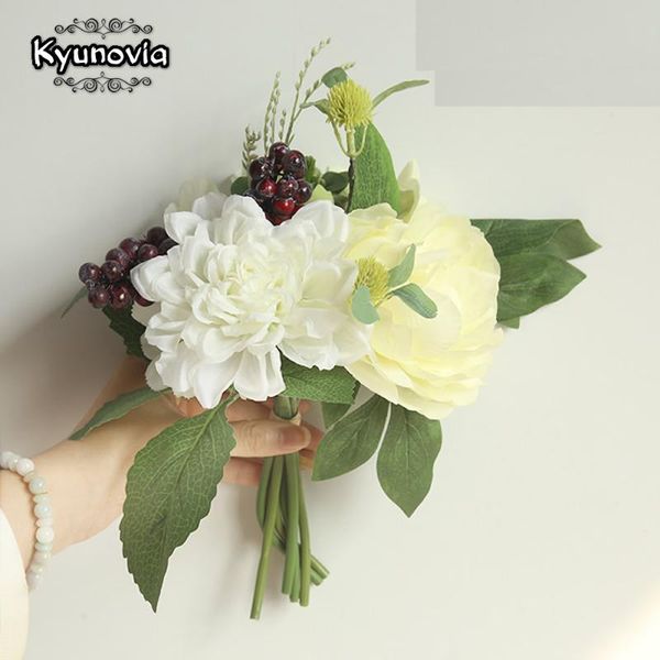 decorative flowers & wreaths kyunovia that wedding bouquet is composed of green leaves artificial silk hydrangea flower berry and dahlia bri
decorative flowers & wreaths kyunovia that wedding bouquet is composed of green leaves artificial silk hydrangea flower berry and dahlia bri