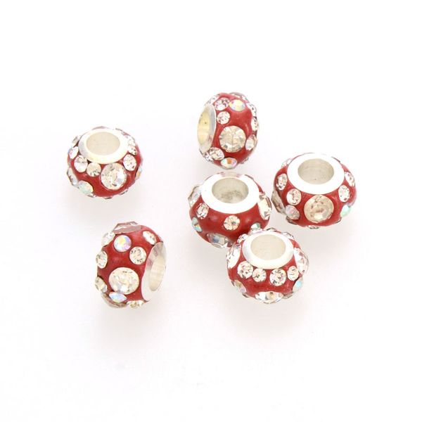 clay pave crystal large hole beads 7x11mm large hole beads fit for pandora diy snake chain charm bracelets, Golden;silver
clay pave crystal large hole beads 7x11mm large hole beads fit for pandora diy snake chain charm bracelets, Golden;silver