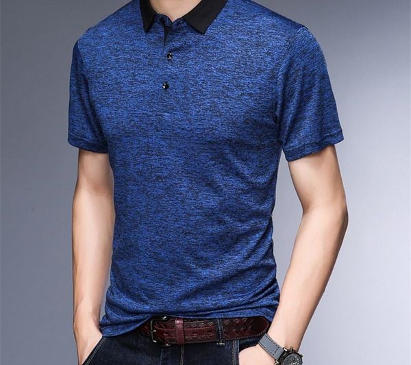 short sleeve lapel neck tees male clothing mens designer polo shirts loose luxury business t shirts 2020, White;black
short sleeve lapel neck tees male clothing mens designer polo shirts loose luxury business t shirts 2020, White;black