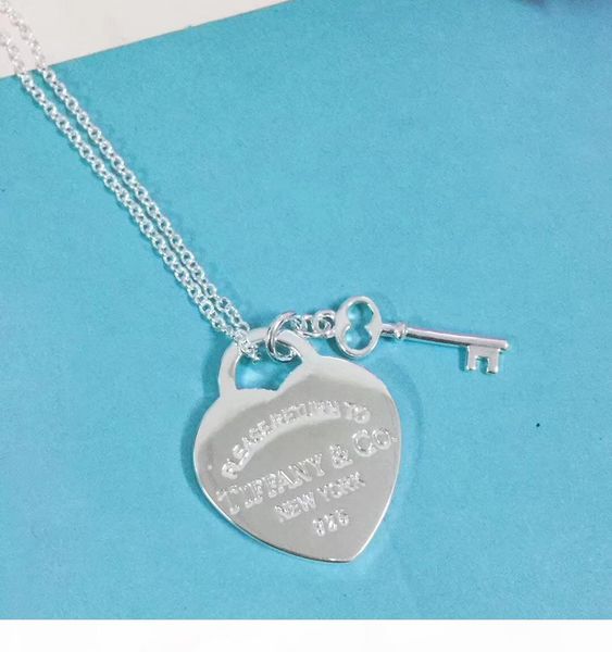 2018 luxurious style s925 sterling silver and brand name pendant necklace with heart and key shpae for women wedding gift jewelry ps6109
2018 luxurious style s925 sterling silver and brand name pendant necklace with heart and key shpae for women wedding gift jewelry ps6109