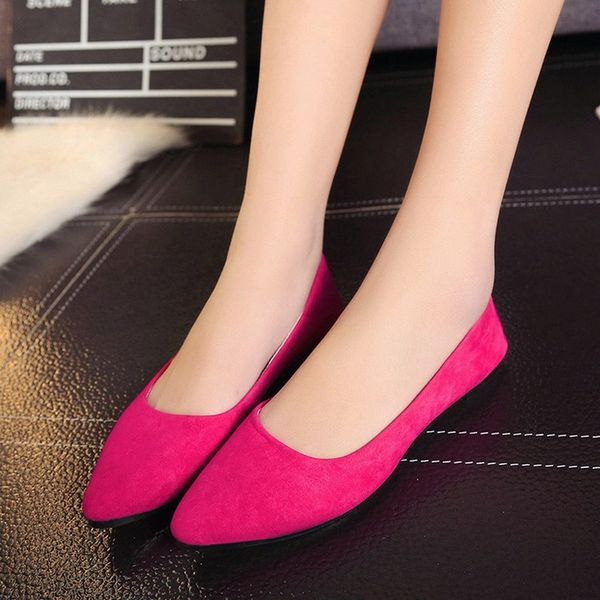2020 shoes women spring new pearl shallow-mouthed chic single shoes flat women's 2020 new, Black