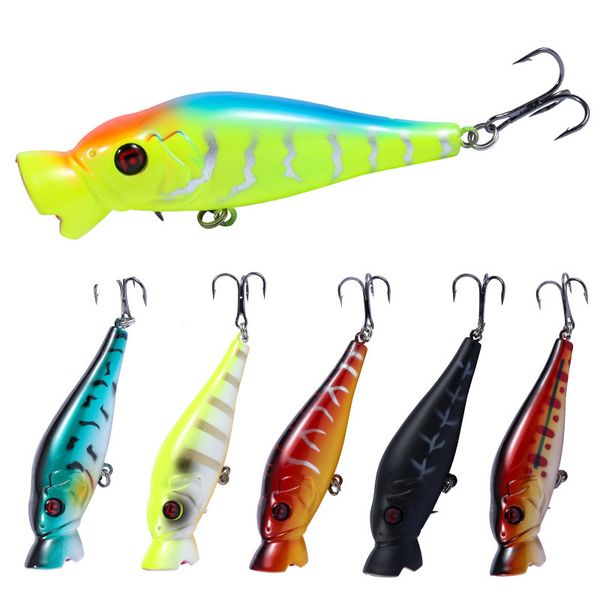 Popper Fishing Lure 8.5cm 12g Floating Isca Artificial Plastic Hard Bait Wobblers Crankbait Bass Pike Pesca Carp Fishing Tackle