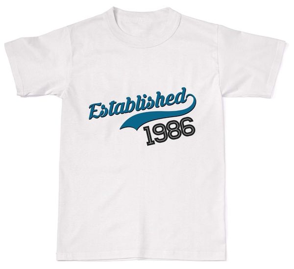 2019 new brand sale gift idea personalised customised established 1986 t-shirt t shirt cotton
2019 new brand sale gift idea personalised customised established 1986 t-shirt t shirt cotton