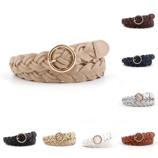 pu leather solid color belt decorative thin braided women belts jeans dress waistband round gold knitted casual pin buckle, Black;brown
pu leather solid color belt decorative thin braided women belts jeans dress waistband round gold knitted casual pin buckle, Black;brown