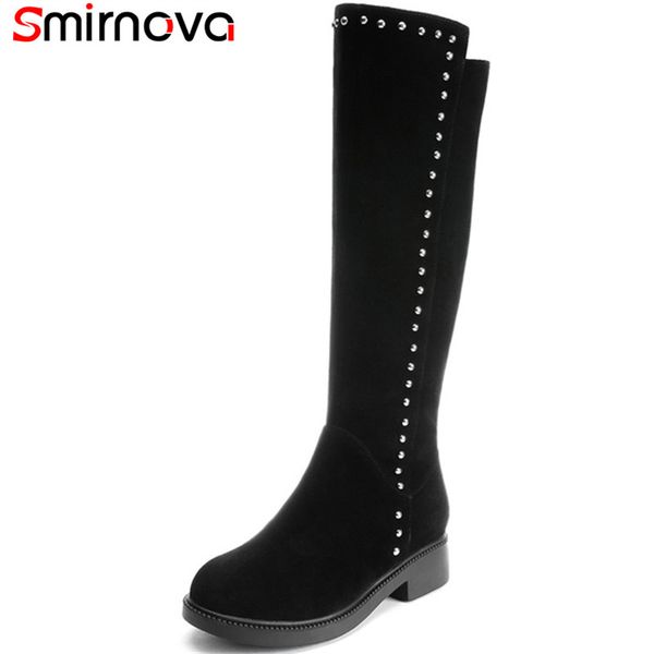 smirnova big size 33-40 new arrival knee high boots for women round toe square heels casual shoes winter suede leather boots, Black
smirnova big size 33-40 new arrival knee high boots for women round toe square heels casual shoes winter suede leather boots, Black