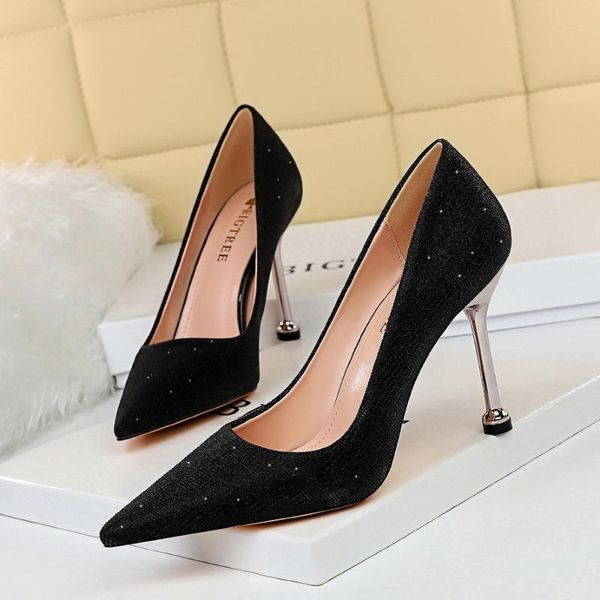 bling pumps high heels womens shoes shallow pointed toe shiny sequined cloth 9.5cm thin heel wedding shoes for women size 9, Black
bling pumps high heels womens shoes shallow pointed toe shiny sequined cloth 9.5cm thin heel wedding shoes for women size 9, Black