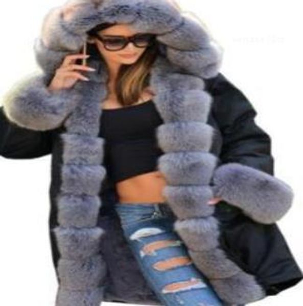jackets thick warm winter fur collar designer coats army camouflage military down parkas coat women long down, Black
jackets thick warm winter fur collar designer coats army camouflage military down parkas coat women long down, Black