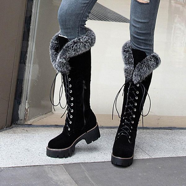karin dropship 2020 large size 43 winter warm fur shoes woman outdoor snow boots women shoelaces knee high boots female shoe, Black
karin dropship 2020 large size 43 winter warm fur shoes woman outdoor snow boots women shoelaces knee high boots female shoe, Black