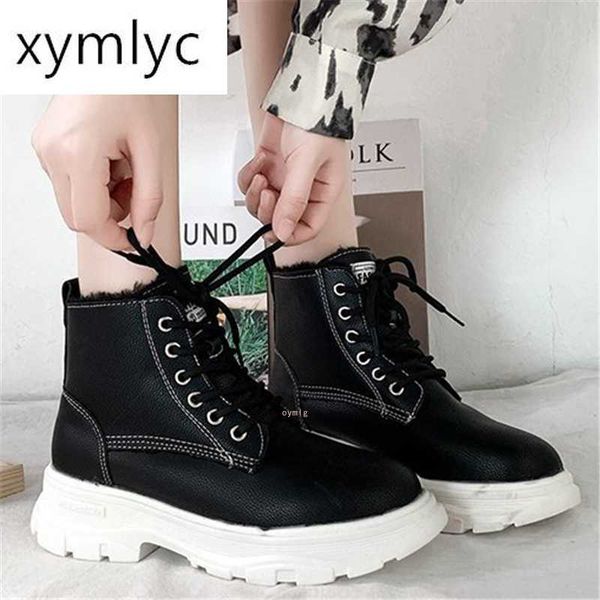 2020 autumn winter women leather boots fashion lace up wear-resistant non-slip comfortable warm women ankle boots, Black
2020 autumn winter women leather boots fashion lace up wear-resistant non-slip comfortable warm women ankle boots, Black