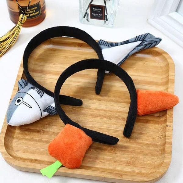 carrot funny hairband salted fish wearing headband hairpin wash face hair band wash face turban, Slivery;white
carrot funny hairband salted fish wearing headband hairpin wash face hair band wash face turban, Slivery;white