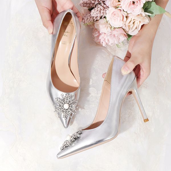 wed2020 wedding dress bride shoes women's fall/winter decent french girls banquet pearl diamond buckle high heels thin, Black
wed2020 wedding dress bride shoes women's fall/winter decent french girls banquet pearl diamond buckle high heels thin, Black