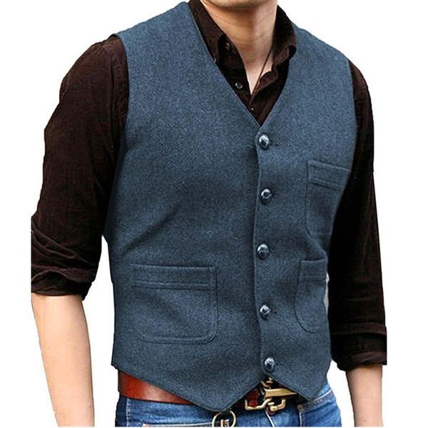 men's vests suit formal v neck wool herringbone tweed casual waistcoat business vest groomman for wedding green/black/brown, Black;white
men's vests suit formal v neck wool herringbone tweed casual waistcoat business vest groomman for wedding green/black/brown, Black;white