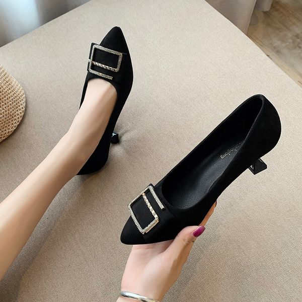 2020 new large girls high heels womens thin heeled pointed womens shoes graceful semi-high heeled large size womens shoes-cross-border, Black
2020 new large girls high heels womens thin heeled pointed womens shoes graceful semi-high heeled large size womens shoes-cross-border, Black