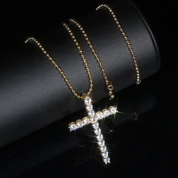 fashion trend cross charm styles pendant with bling 5a cz tennis chain paved hip hop necklace jewelry for women rock necklaces, Golden;silver
fashion trend cross charm styles pendant with bling 5a cz tennis chain paved hip hop necklace jewelry for women rock necklaces, Golden;silver