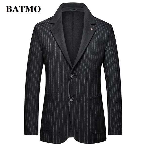 men's wool & blends batmo 2021 arrival autumn casual striped blazer men,men's jackets,plus-size m-xxxl 2067, Black
men's wool & blends batmo 2021 arrival autumn casual striped blazer men,men's jackets,plus-size m-xxxl 2067, Black