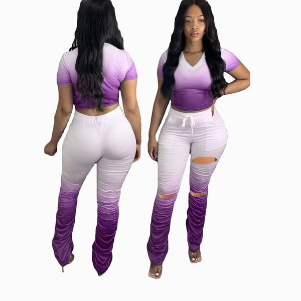 dy6604 2020 european and american fashion new style women's gradient color folds burnt two-piece suit, White
dy6604 2020 european and american fashion new style women's gradient color folds burnt two-piece suit, White