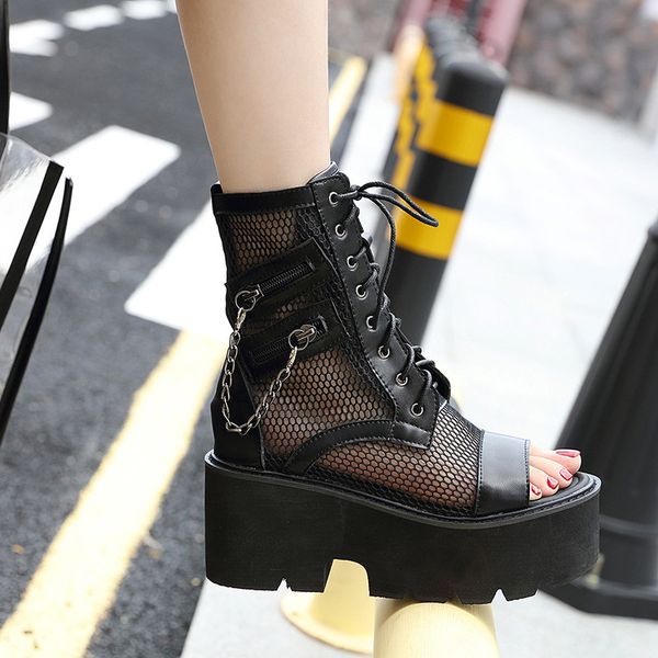 shoes lace up women boots high heels leather booties round toe stiletto mid calf rubber lolita wedge genuine wedges pu basic, Black
shoes lace up women boots high heels leather booties round toe stiletto mid calf rubber lolita wedge genuine wedges pu basic, Black