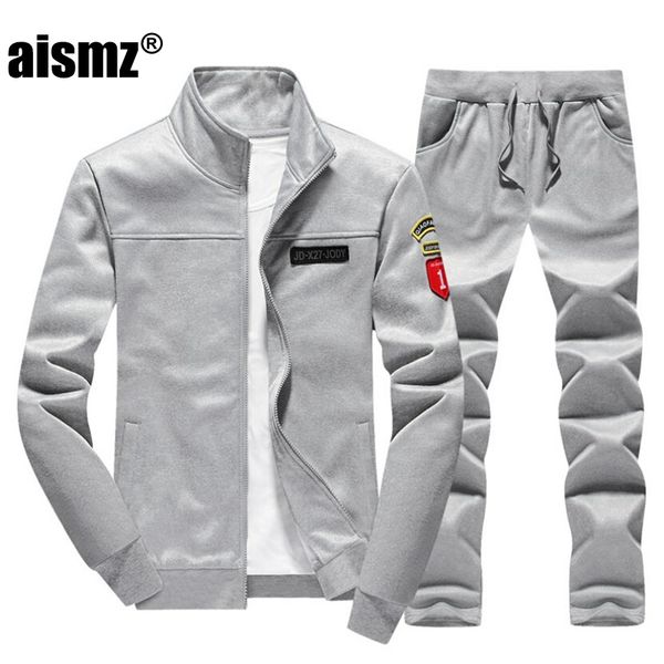 aismz new autumn winter zipper jacket+pant men plus size xxxxl tracksuit men two piece sets casual male hoodies &sweatshirts set, Gray
aismz new autumn winter zipper jacket+pant men plus size xxxxl tracksuit men two piece sets casual male hoodies &sweatshirts set, Gray