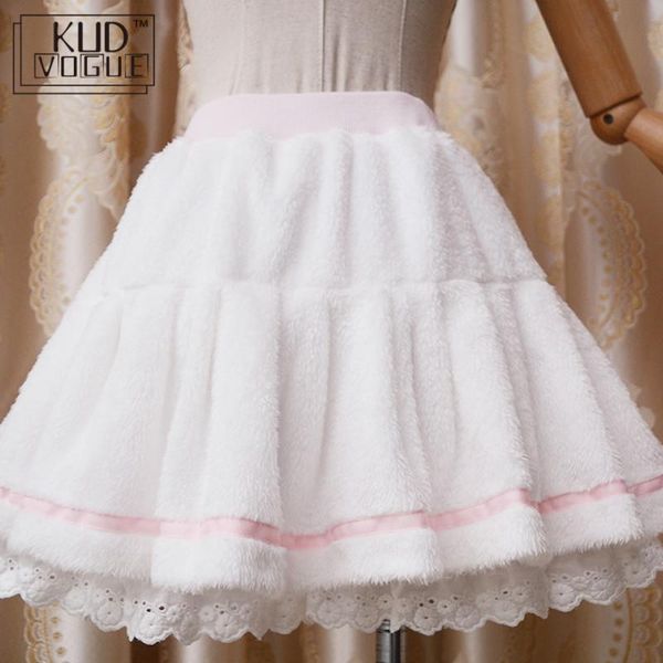 women winter warm fleece mini pleated pant girls skirt sweet lolita skirt band waist white cute costume for lady & preppy, Black
women winter warm fleece mini pleated pant girls skirt sweet lolita skirt band waist white cute costume for lady & preppy, Black