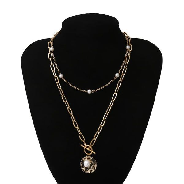 gothic baroque pearl coin pendant choker necklace for women wedding punk bead lariat gold color long chain necklace jewelry gift, Silver
gothic baroque pearl coin pendant choker necklace for women wedding punk bead lariat gold color long chain necklace jewelry gift, Silver