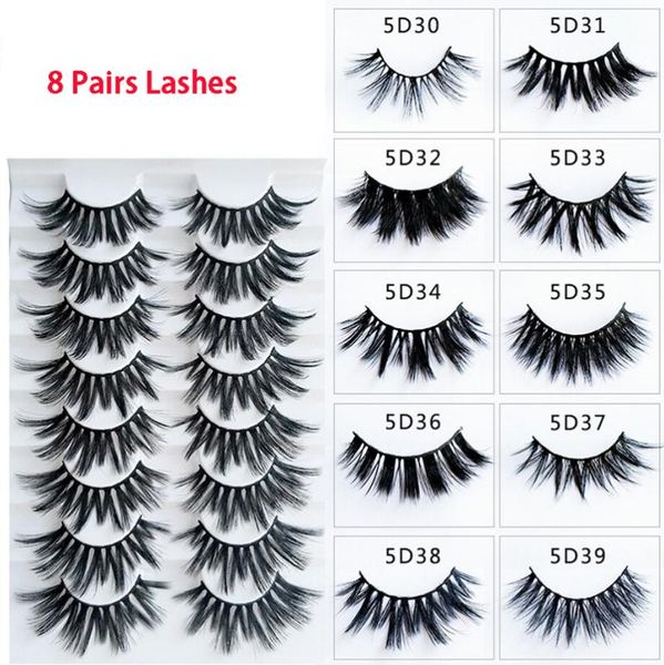 false eyelashes 8 pairs 3d mink lashes hair natural thick long strip eye wispy makeup beauty extension tools
false eyelashes 8 pairs 3d mink lashes hair natural thick long strip eye wispy makeup beauty extension tools