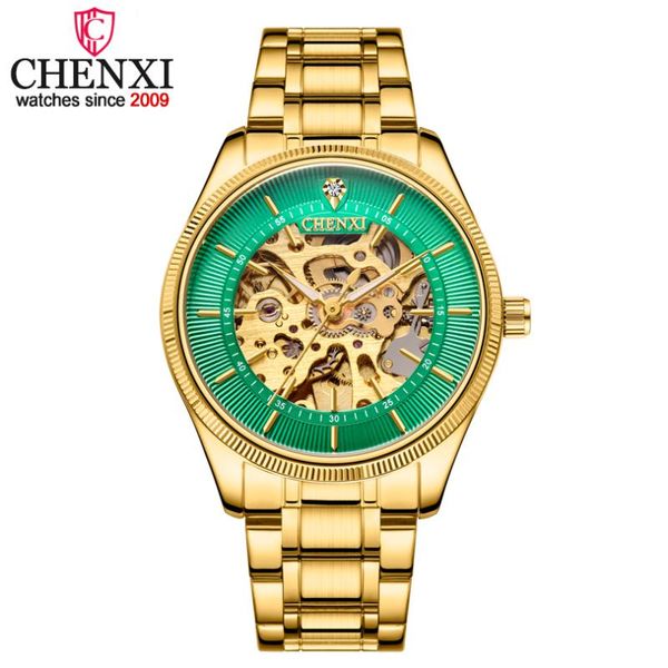 chenxi watches men skeleton automatic mechanical watch gold skeleton vintage man wristwatch mens fashion watch, Slivery;brown
chenxi watches men skeleton automatic mechanical watch gold skeleton vintage man wristwatch mens fashion watch, Slivery;brown