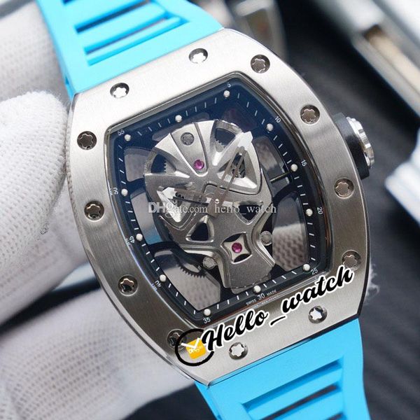 new version steel case rm52-06 skeleton skull dial miyota automatic mens watch rm052 blue rubber strap sport watches hello_watch 10 color, Slivery;brown
new version steel case rm52-06 skeleton skull dial miyota automatic mens watch rm052 blue rubber strap sport watches hello_watch 10 color, Slivery;brown