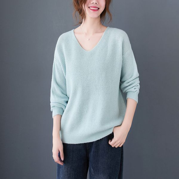 women's sweaters autumn sweater women korean winter knitted 2021 plus size loose long sleeve solid clothing, White;black
women's sweaters autumn sweater women korean winter knitted 2021 plus size loose long sleeve solid clothing, White;black