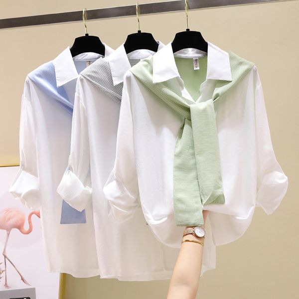ljsxls 2020 autumn harajuku fake two-piece patchwork white shirts women loose long sleeve female blouse korean womens clothes
ljsxls 2020 autumn harajuku fake two-piece patchwork white shirts women loose long sleeve female blouse korean womens clothes