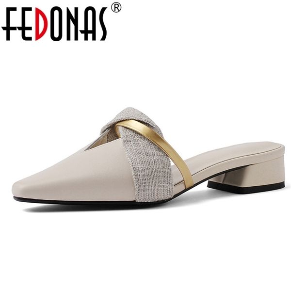 fedonas fashion women genuine leather high heels summer spring shoes sandals elegant close toe mules shoes woman ladies pumps 0925, Black
fedonas fashion women genuine leather high heels summer spring shoes sandals elegant close toe mules shoes woman ladies pumps 0925, Black