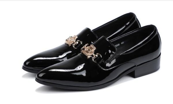 new fashion breathable high-classics pointed toe men shoes slip on dress shoes formal business men's, Black
new fashion breathable high-classics pointed toe men shoes slip on dress shoes formal business men's, Black